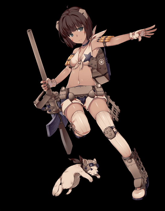 M10A1 Wolverine illustration captured from her Live2D